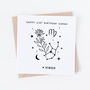 Personalised Virgo Zodiac Star Sign Card, thumbnail 2 of 3