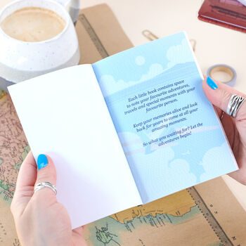 Personalised Couples Memory Pocket Passport Journal, 3 of 7