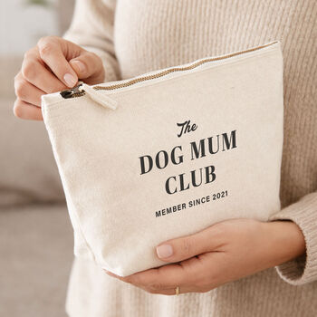 Personalised Makeup Travel Bag Gift For Mum Dog Mum Club, 6 of 6