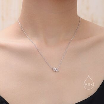 Tiny Jellyfish Pendant Necklace In Sterling Silver, 5 of 11