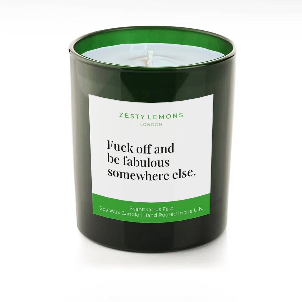 New Job Candle Be Fabulous Somewhere Else By Zesty Lemons