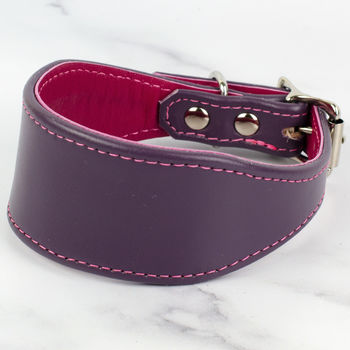 Colour Contrast Leather Whippet Collar, 11 of 11