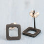 Square Stud Earrings. Geometric Jewellery, thumbnail 7 of 9