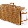 Luxury 23'' Fitted Picnic Hamper Basket, Four Person, thumbnail 2 of 4