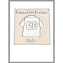Personalised Embroidered Football Shirt Birthday Card, thumbnail 3 of 10