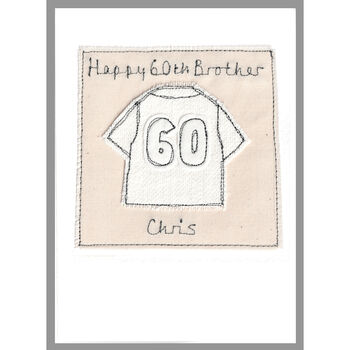 Personalised Football Shirt Birthday Card For Him, 3 of 12