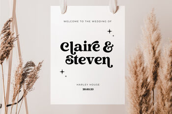 Personalised Retro Vintage Welcome Sign, 2 of 2