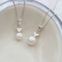 Mama Et Moi White Pearl Pendants With Heart, thumbnail 11 of 12