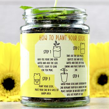 Personalised Happy Sunflower Jar Grow Kit, 6 of 10