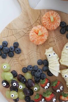 Personalised Wooden Family Halloween Graze Board, 3 of 4