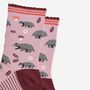 Women's Bamboo Socks Woodland Badger, thumbnail 3 of 5