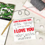 Personalised 'Reasons Why I Love You' Valentine's Card, thumbnail 2 of 4