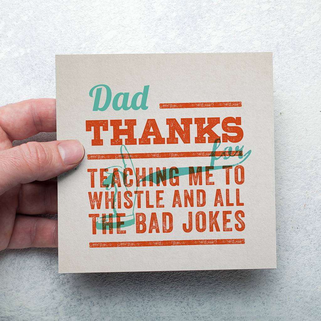 Thanks Dad: Personalised Greeting Card For Dad, 1 of 2