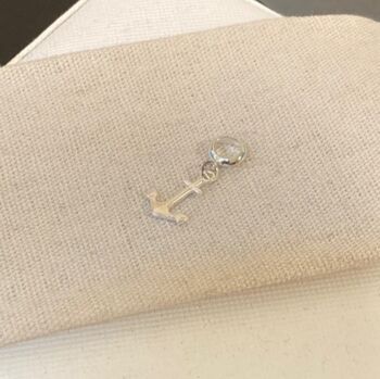Sterling Silver Anchor Charm, 2 of 6