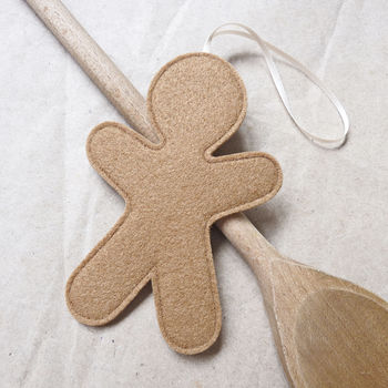 Personalised Handmade Felt Gingerbread Decoration, 3 of 4