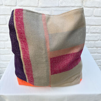 Vintage Ikea Bag Purples / Pinks / Patchwork, 6 of 9