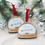 My First Christmas Snow Globe Style Personalised Bauble, thumbnail 2 of 6