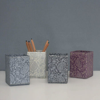 Recycled Paisley Pen Pot, 2 of 7