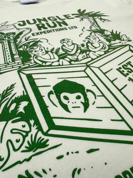 'As Seen On Tv' Jungle Run Expeditions Ltd Screen Printed T Shirt, 2 of 3