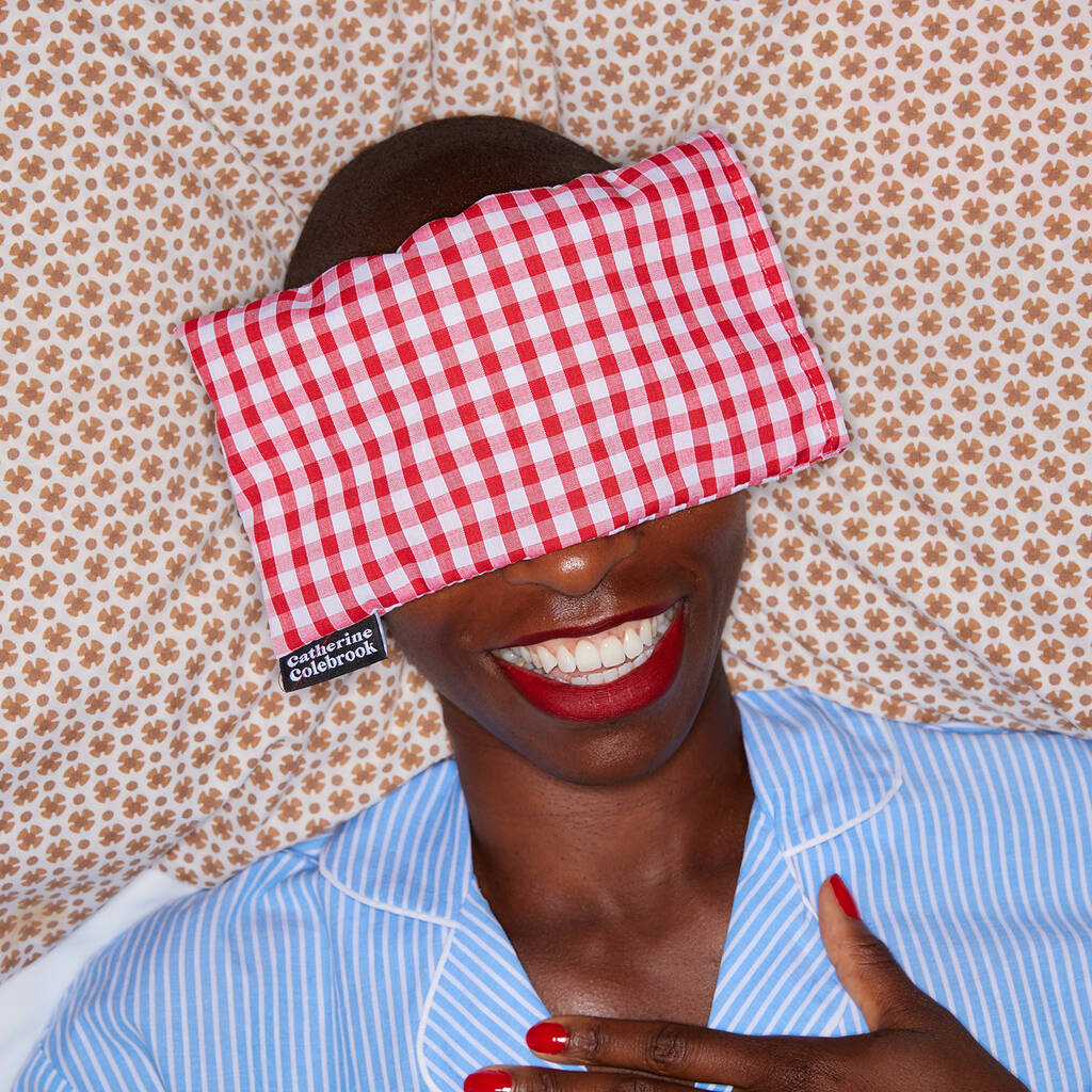 Gingham Eye Pillow Hot And Cold Therapy, 1 of 7