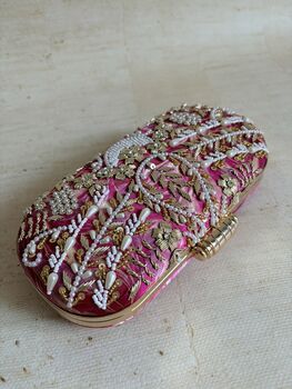 Pink Pearl Capsule Clutch, 9 of 11