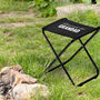 Personalised Foldable Camping Stool In Black, thumbnail 1 of 5