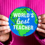 'World's Best Teacher' Coaster, thumbnail 2 of 5