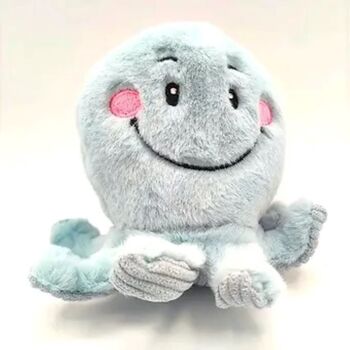 Mini Plush Soft Toy Octopus Choice Of Pink Or Blue, 2 of 4