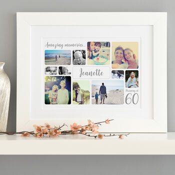 Personalised 60th Birthday Photo Collage, 7 of 10