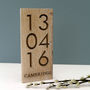 Moment In Time Engraved Oak Block, thumbnail 1 of 7