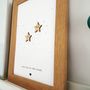 Personalised Couples Silver Foil Star Print, thumbnail 4 of 5