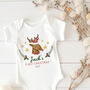 Personalised Baby’s First Christmas Gift Reindeer Bodysuit, thumbnail 6 of 6
