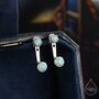 Sterling Silver Auqa Green Opal Ear Jacket, thumbnail 1 of 10