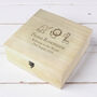 Personalised Hessian Friends Large Wooden Keepsake Box, thumbnail 3 of 5