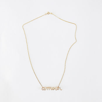 'Amour' 14k Gold Filled Necklace, 3 of 5