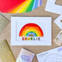 Rainbow Wall Art Craft Kit Personalized | Iris Folding, thumbnail 1 of 4