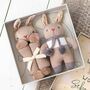 Personalised Welcome To The World Baby Boy Bunny Gift, thumbnail 3 of 11