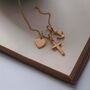 Faith, Hope And Charity Necklace In Silver Or Gold, thumbnail 4 of 7