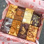 Festive Vegan Brownie And Blondie Box, thumbnail 2 of 11