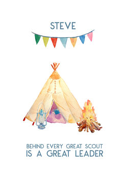 Personalised Scouting Thank You Print, 5 of 5