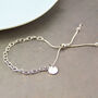 Personalised Sterling Silver Chain Slider Bracelet, thumbnail 2 of 8