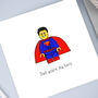 Superman Minifigure Card For Dad, thumbnail 1 of 4