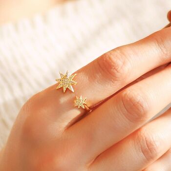 Astrid Double Star Ring, 7 of 9