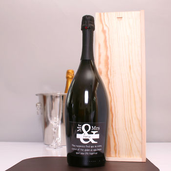 Personalised Mr And Mrs Magnum Prosecco Gift, 3 of 6