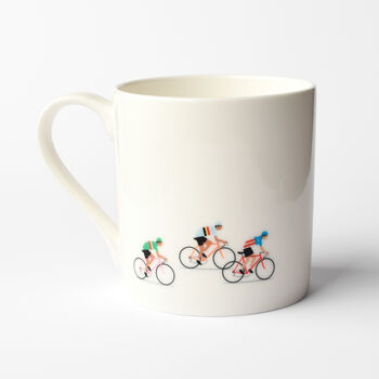 Gift For Cyclist, Cycling Mug Set, Breakaway Design, 4 of 8