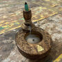 Sm Mango Wood Backflow Burner Brass Buddha, thumbnail 5 of 7