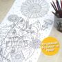 Personalised Sunflower Advent Calendar Colour In Poster, thumbnail 1 of 6
