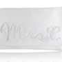 Mrs Initial Bridal Wedding Day Clutch, thumbnail 5 of 6