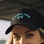 F1 Formula One Inspired Birthday Gift Personalised Cap Custom Name + Number, thumbnail 3 of 8