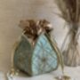 Mint Green Velvet Potli/Wrist Bag, thumbnail 2 of 6
